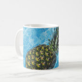 Ananas im Wasser Kaffeetasse (Vorderseite Links)