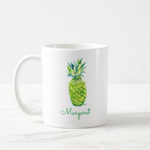 Ananas im Wasserbereich Originale Art Boho Retro Kaffeetasse