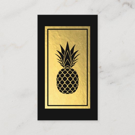 Ananas-Imitat Gold Foil Business Card Visitenkarte (Vorderseite)
