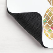 Ananas, Imitate Gold+Collage Mousepad (Ecke)