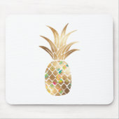 Ananas, Imitate Gold+Collage Mousepad (Vorne)