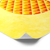 Ananas in Gelb und Grün Poster (Ecke)