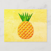 Ananas in Gelb und Grün Postkarte (Vorderseite)
