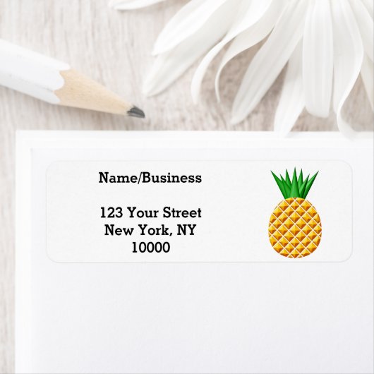 Ananas, in Gelb und Grün Zeichnend (Insitu)