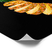 Ananas in Scheiben Poster (Ecke)