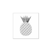 Ananas in Schwarz und Weiß Gummistempel (Prägung)