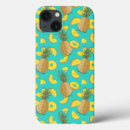 Ananas in türkisfarbener Farbe Case-Mate iPhone Hülle