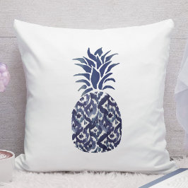 Ananas indigoblau kissen