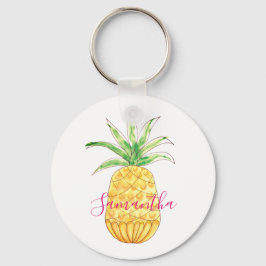 Ananas-Individuelle Name Schlüsselanhänger