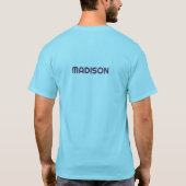Ananas, individuelle Name- und Textsurfing T-Shirt (Rückseite)