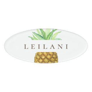 Ananas-Insel-personalisierter Namensumbau Namenschild