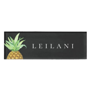 Ananas-Insel-personalisierter Namensumbau Namenschild