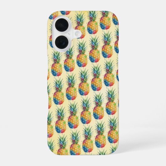 Ananas iPhone 16 Hülle (Rückseite)