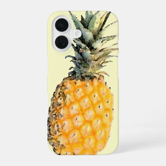Ananas iPhone 16 Hülle (Rückseite)