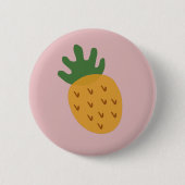 Ananas IVF | Niedlich rosa Unfruchtbarkeit Bewusst Button (Vorderseite)