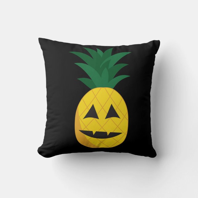 Ananas-Jack-O-Lantern Halloween-Kissen Kissen (Vorderseite)