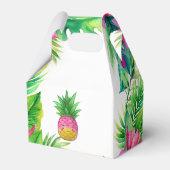 Ananas Jungle Schnuller Pink Girl Baby Dusche Geschenkschachtel (Rückseite)