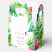 Ananas Jungle Schnuller Pink Girl Baby Dusche Geschenkschachtel (Geöffnet)