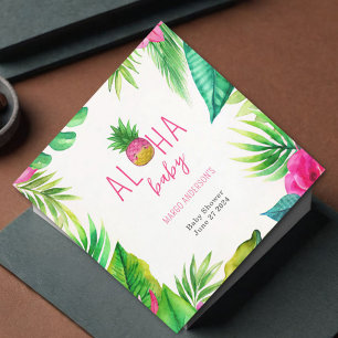 Ananas Jungle Schnuller Pink Girl Baby Dusche Serviette