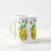 Ananas 🍍 Kaffee Tasse (Vorderseite Links)