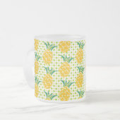 Ananas-Kaffee-Tasse Mattglastasse (Vorderseite Links)
