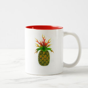 Ananas-Kaffee-Tasse Zweifarbige Tasse