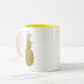 Ananas Kaffeepause Tasse (Vorderseite Links)
