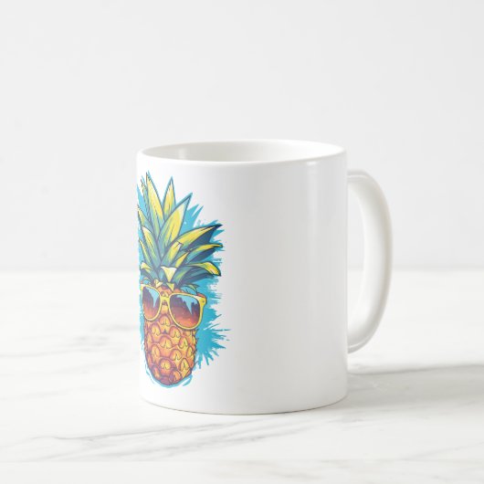 Ananas Kaffeetasse (VorderseiteRechts)