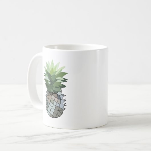Ananas Kaffeetasse (Vorderseite Links)