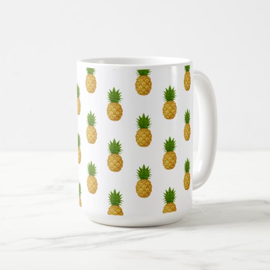 Ananas Kaffeetasse (VorderseiteRechts)