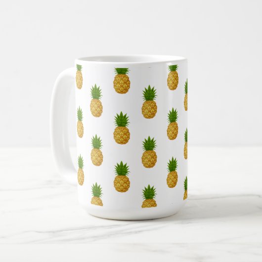 Ananas Kaffeetasse (Vorderseite Links)