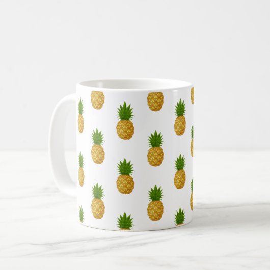 Ananas Kaffeetasse (Vorderseite Links)