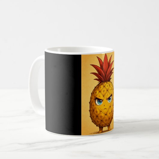 Ananas Kaffeetasse (Vorderseite Links)