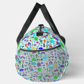 Ananas-Kaktus Regenbogenmonstera-Doodle Duffle Bag (Rechts)