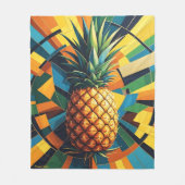 Ananas Kaleidoskop - Ananas Empire Design Fleecedecke (Vorderseite)
