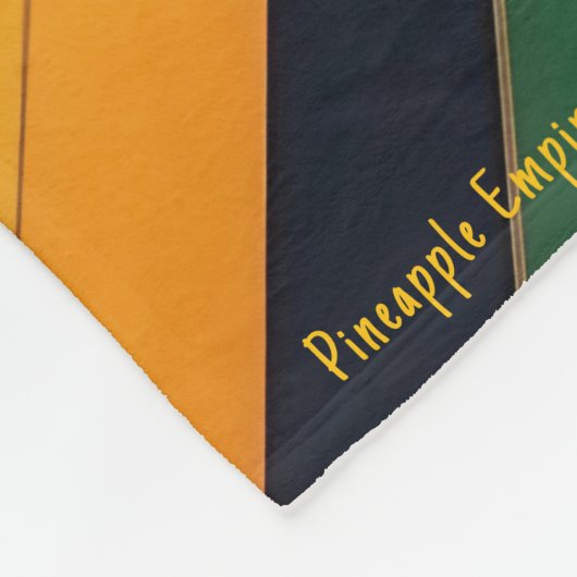 Ananas Kaleidoskop - Ananas Empire Design Fleecedecke (Ecke)