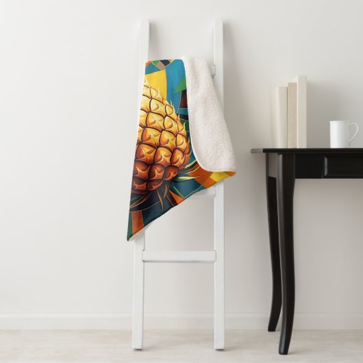 Ananas Kaleidoskop - Ananas Empire Design Sherpadecke (Beispiel)