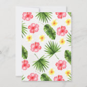 Ananas-Kalligrafie Abschluss Luau Einladung (Rückseite)