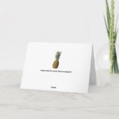 Ananas Karte (Rückseite)