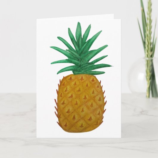 Ananas Karte (Vorderseite)