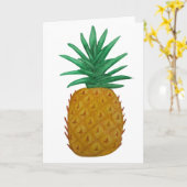 Ananas Karte (Gelbe Blume)
