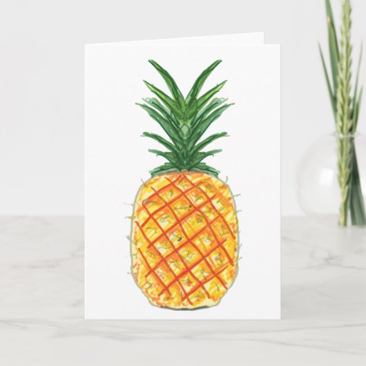 Ananas Karte (Vorderseite)