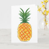 Ananas Karte (Gelbe Blume)