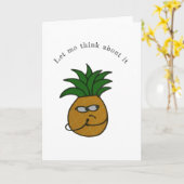 Ananas Karte (Gelbe Blume)