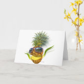 Ananas Karte (Gelbe Blume)