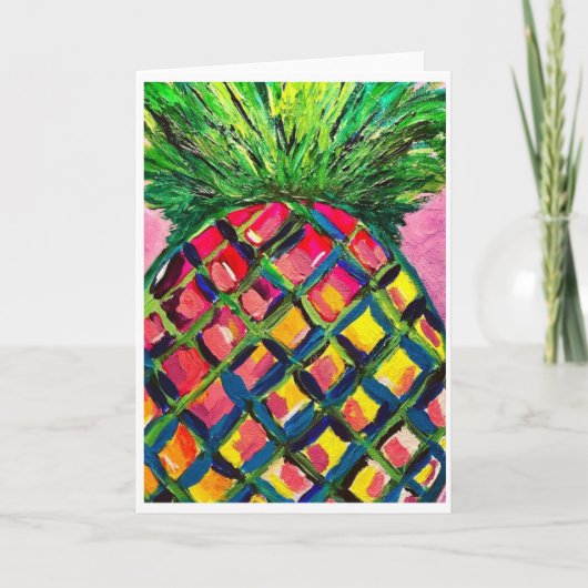 Ananas-Karte<Blank Inside> Dankeskarte (Vorderseite)