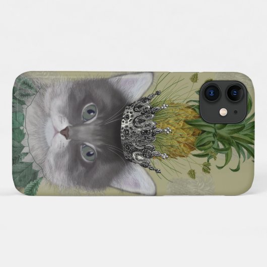 Ananas-Katze Case-Mate iPhone Hülle (Rückseite (Horizontal))