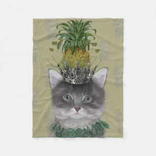 Ananas-Katze Fleecedecke