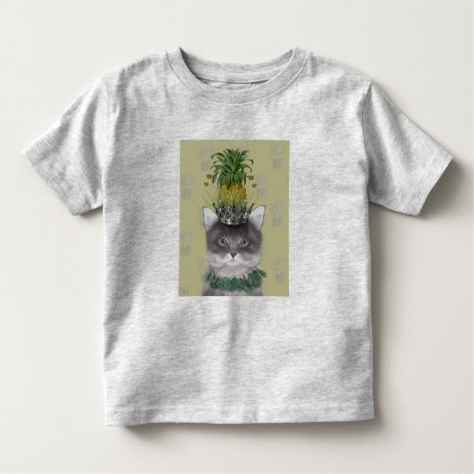 Ananas-Katze Kleinkind T-shirt (Vorderseite)