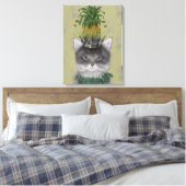 Ananas-Katze Leinwanddruck (Insitu (Schlafzimmer))